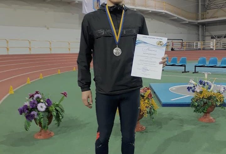 Червоноградець Максим Цихоцький – срібний призер Чемпіонату України з легкої атлетики