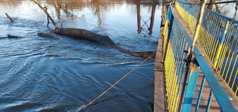 В Червонограді рятувальники попередили руйнування підвісного моста