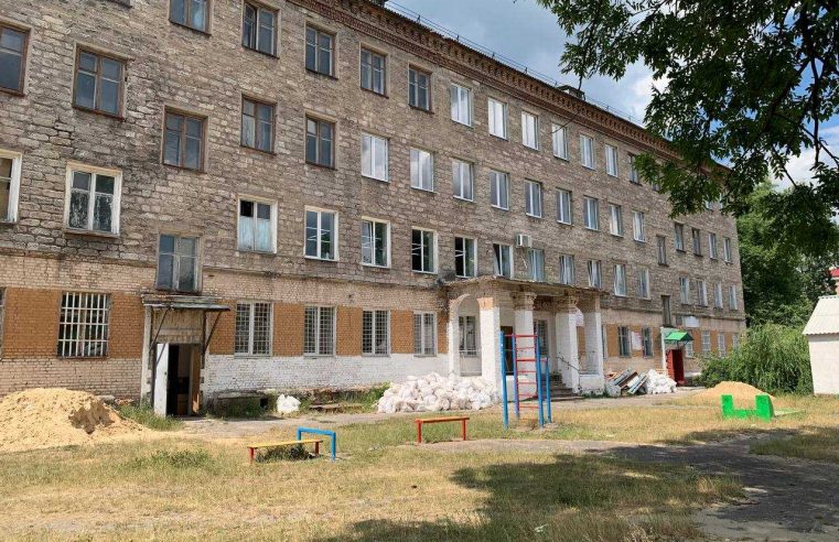 В майбутньому соснівському прихистку для ВПО тривають ремонтні роботи